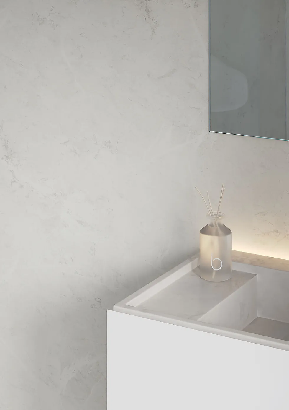 Fibo baderomsplate White Marble 10x620x2400 mm