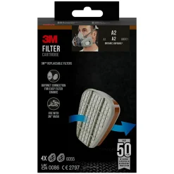 Filter 6055pro4n mot organisk damp til 6000- og 6500-serien 4 par a2
