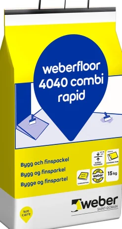 Fin/byggsparkel floor 4040 combi rapid dr 15 kg