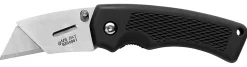 Fiskars Foldekniv Egde sort m/ gummigrep