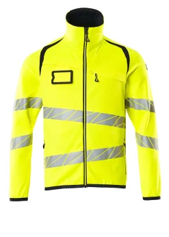 Fleecejakke gul/svart XL ENISO 20471 klasse 2