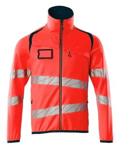 Fleecejakke 19103 rød/mari 5xl 5xl eniso 20471 klasse 2
