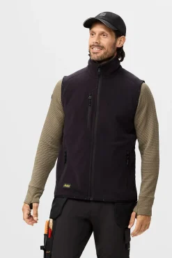 Fleecevest 8424 sort str 3XL