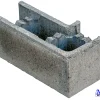 Forskalingblokk høyre hjørne grå 50x25x20 cm kombinert pall
