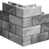 Forskalingblokk venstre hjørne grå 50x25x20 cm kombinert pall