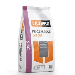 Fugemasse lys grå sekk 5 kg