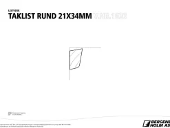 Furu 21x034 taklist rund s0500n 81620k klassisk hvit