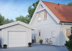 Garsjeport GTSL hvit 200x252 cm Granteck slett