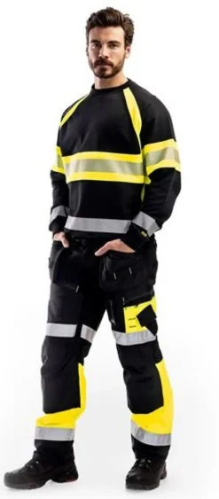 Genser hivis kl 1 335911589933s svart/gul