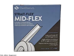 Gips hjørnebeskytter mid-flex 76mm 76mmx30,5m/rul 10rul/kart