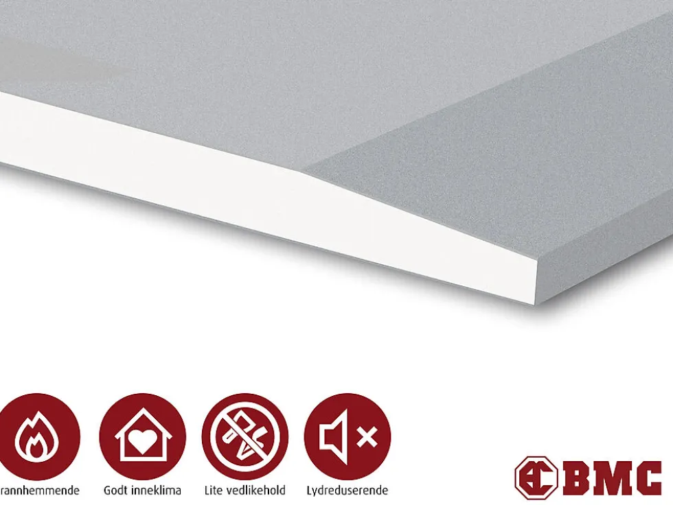 Gipsplate brann 15x1200 mm 270 cm