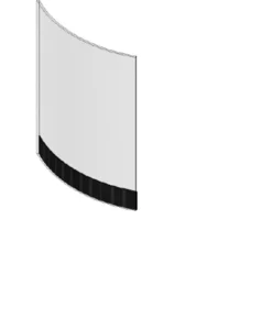 Glass front til peisovn