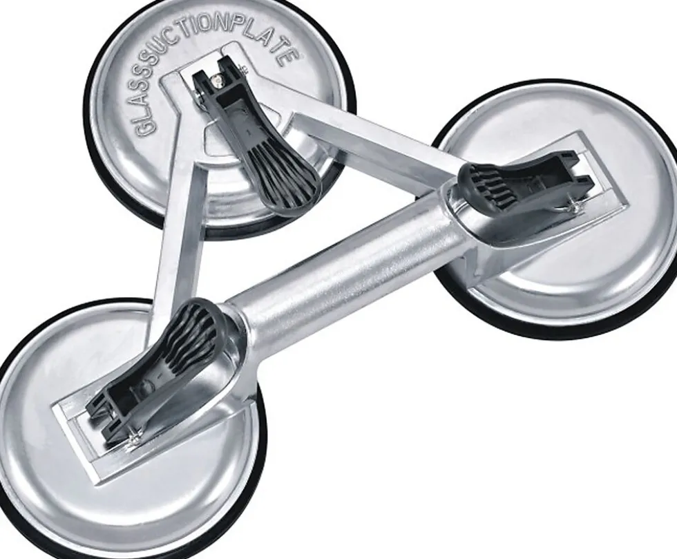 Glassløfter aluminium 3 festepunkter 150 kg