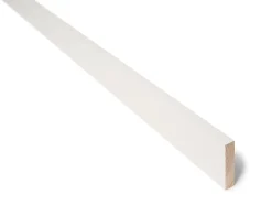 Glattkantlist furu spile hvit bomull S0502-Y 12x58 mm