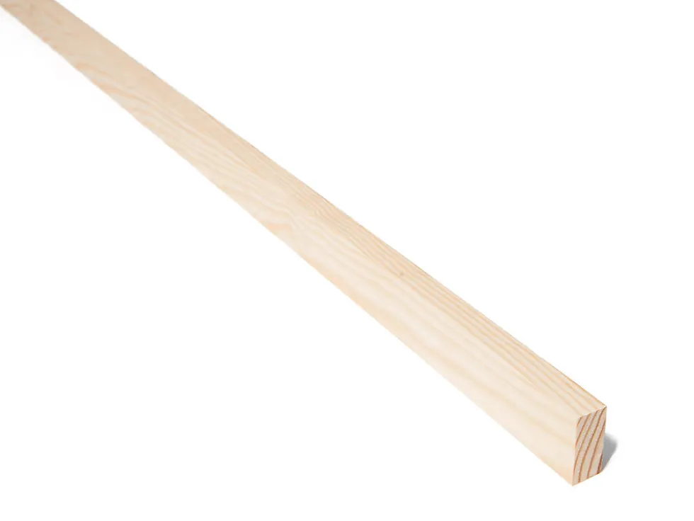 Glattkantlist 15x34 mm ubehandlet furu