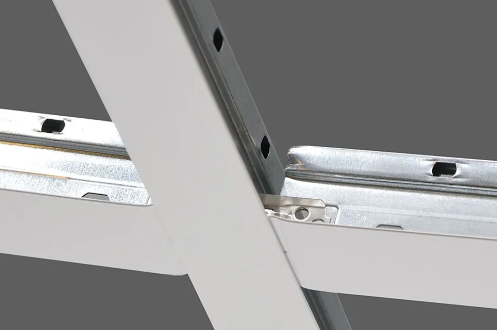 Glava luna tverrprofilt35 hvit 1200 l = 1200 mm