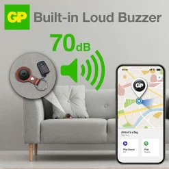 GP eTag Bluetooth Smart Tracker svart 1-pack