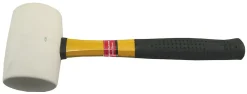 Gummihammer 75 mm hvit