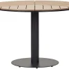 Hagebord sort/teak Envy Ø113 cm