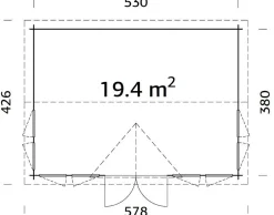 Hagestue Claudia 19,4 m²