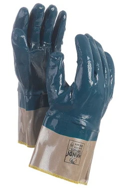 Hanske nitril m/mans 2369 9 handi heldyppet nitrilhanske str 9