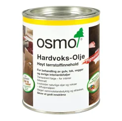Hardvoksolje pigmentert 0,75 liter hvit