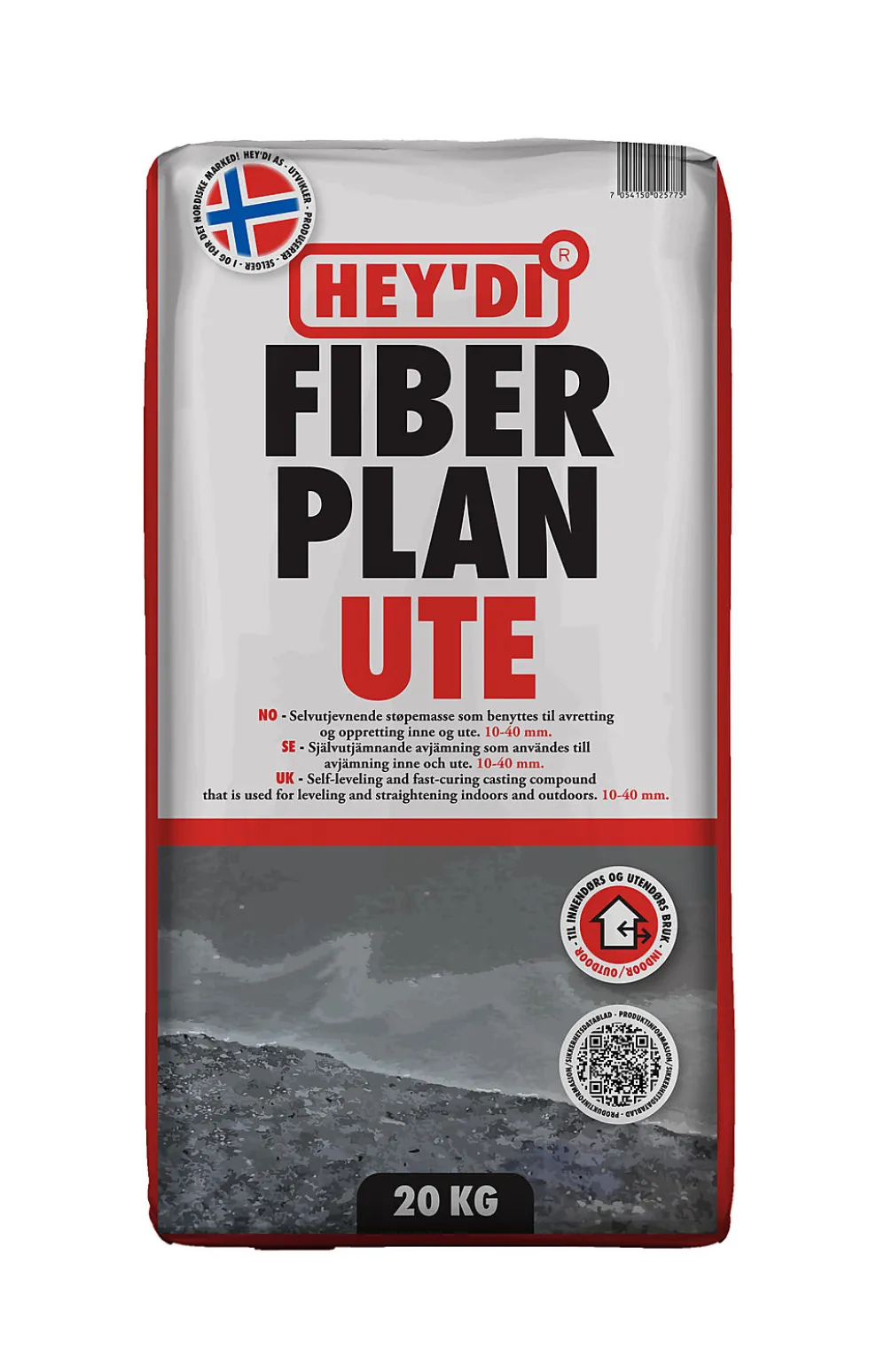Heydi fiberplan ute 20 kg