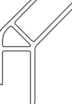 Hjørnelist utv alu 135gr 2400utvendig hjørnelist i alu 135gr