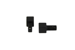 Hjørne 12,5mm svart matt alu squarejolly pk a 2 stk