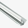 Hjørneprofil innv todelt hvit 3000 monteringslist aluminium