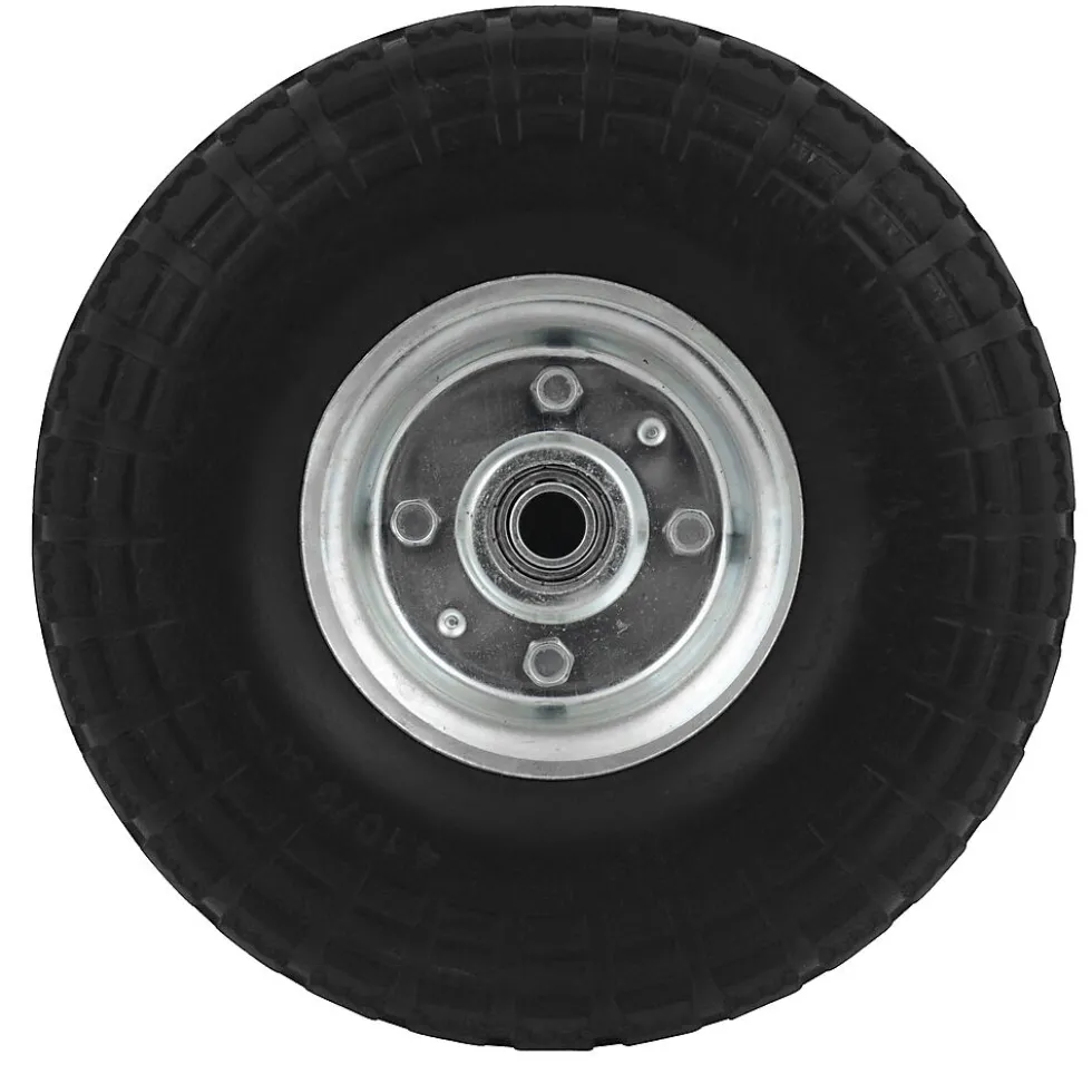 Hjul 10" pu t/sekketralle 16mm
