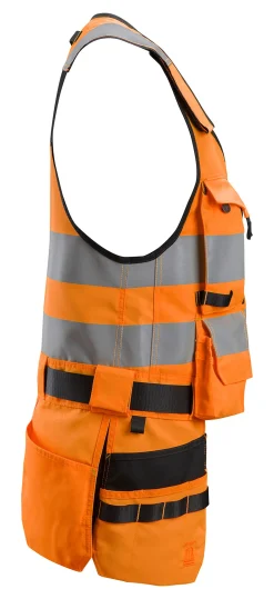Håndverksvest 4230 AllroundWork kl.1 HiVis oransje/sort 3XL