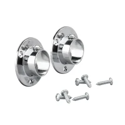 Holder til garderobestang metall vegg/vegg