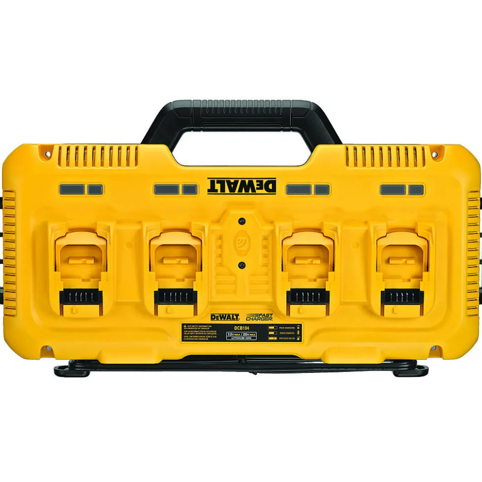 Hurtiglader 4-ports dcb104-qw 10,8 v 18 v 54 v