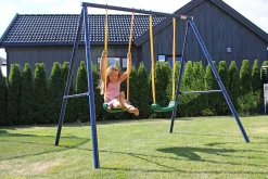 Huskestativ stål med 2 husker