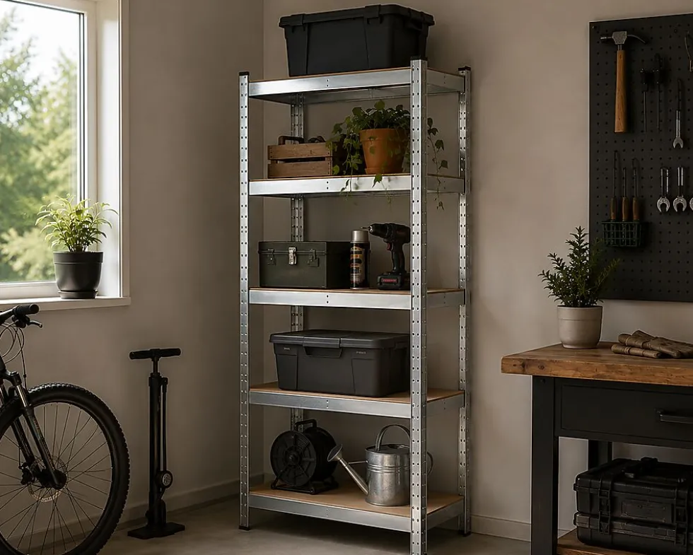 Hyllereol galvanisert stål 180x90x40 cm