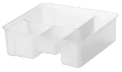 Innsats til oppbevaringsboks 12/13 transparent