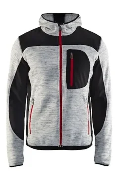 Jakke strikket grå s 493021179 493021179099s grå melange/svart