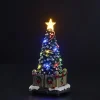 Juletre med LED-lys og musikk 11,7x11,7x22,5 cm