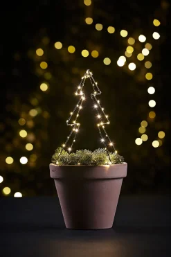 Juletre metall 35cm 70 LED