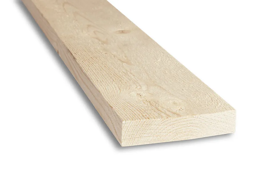 Justert forskaling ubehandlet gran/furu 30x98 mm