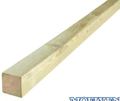 Justert lekt klasse 1 impregnert furu 48x48 mm