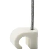 Kabelklips 5-7mm hvit 25pk