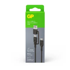 Kabel USB-C til C og A-adapter 240W 1,5 meter
