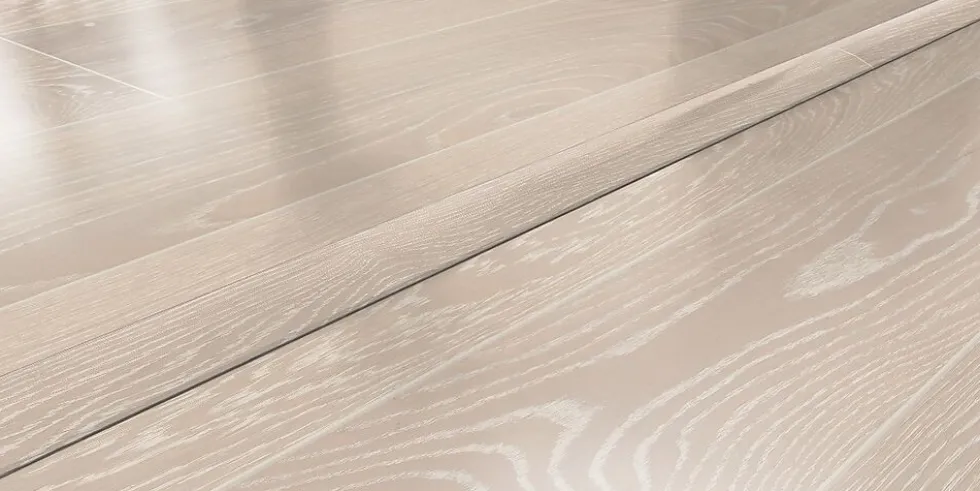 Kahrs 15mm Massiv T-list Eik Noveau Snow/Limesto