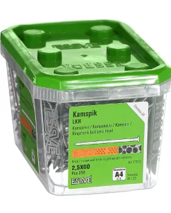 Kamspiker lavt ph 2,5x60 a4 -250 lavt panhode syrefast stål
