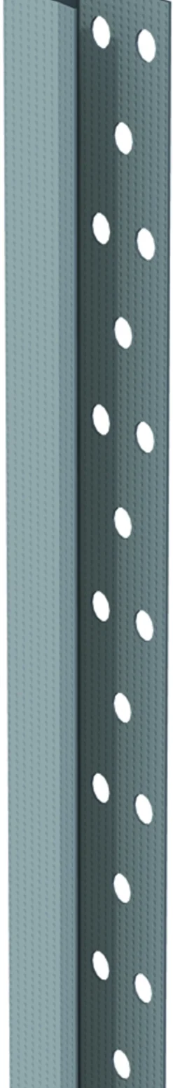 Kantskinne 23x15x18x2400 mm KS13 0,45 mm perforert sparkelprofil