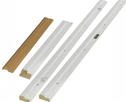 Karmlist furu hvit bomull 22 mm anslagsterskel S0502-Y 80X190 mm