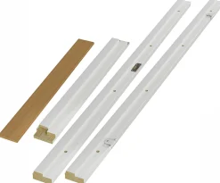 Karmlist furu hvit bomull 14 mm terskel underliggende S0502-Y 80x210 mm