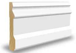 Karmlist furu profilert klassisk hvit S0500-N 15x70x4400 mm